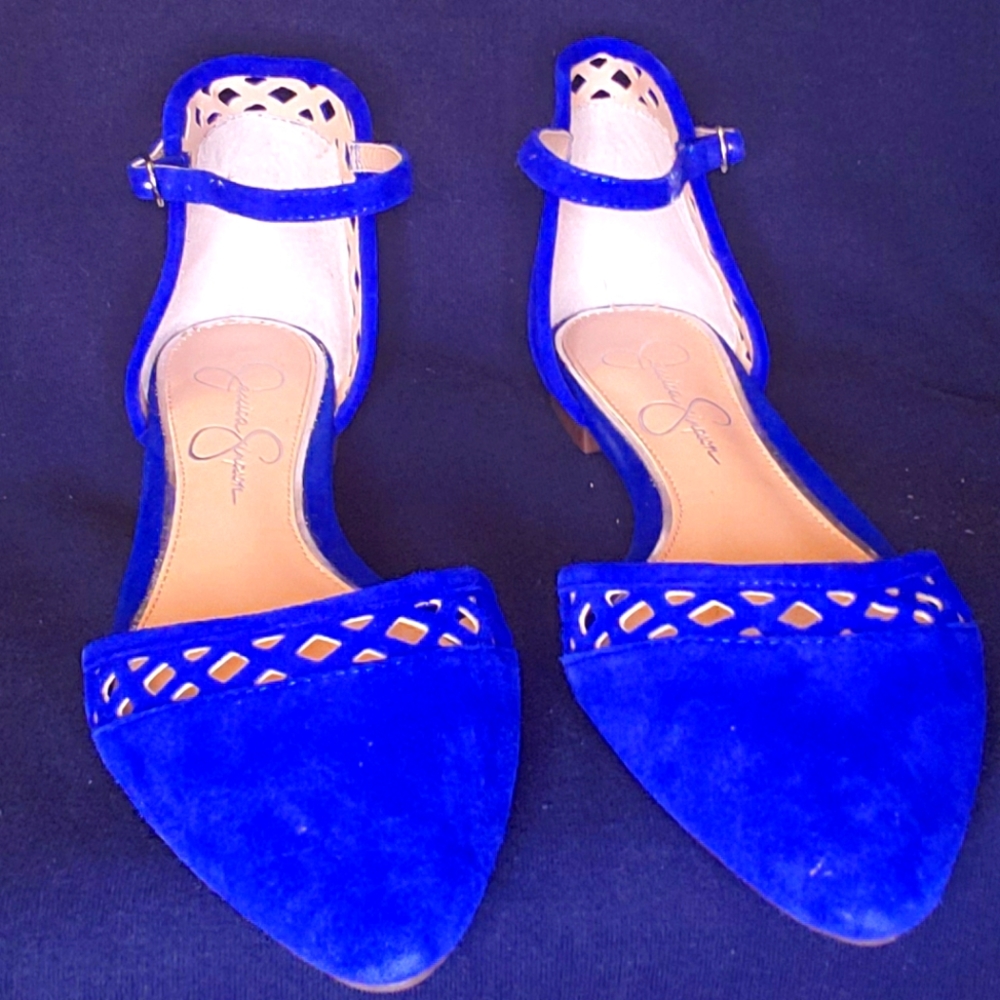 Jessica Simpson Blue Flats Size 7.5